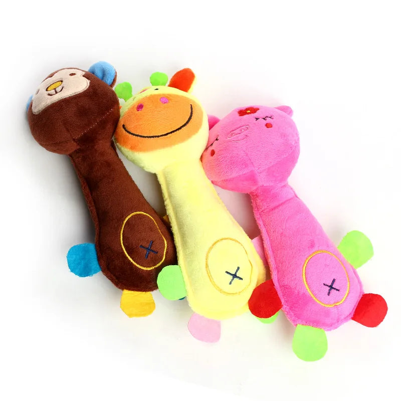 Durable Squeaky Plush Toy – Soft Chew Toy for Small Dogs & Puppies