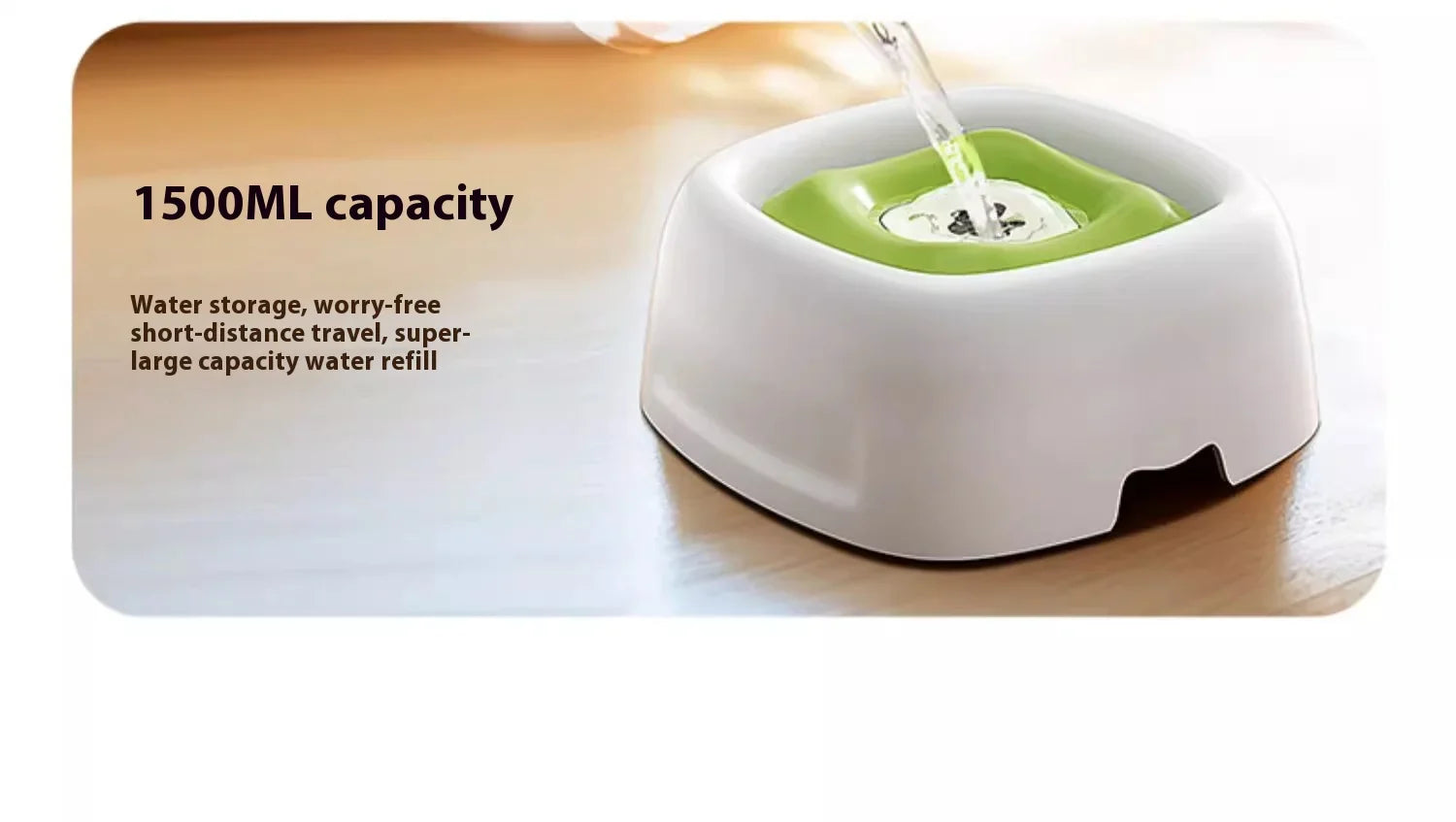 Spill-Proof Pet Water Bowl