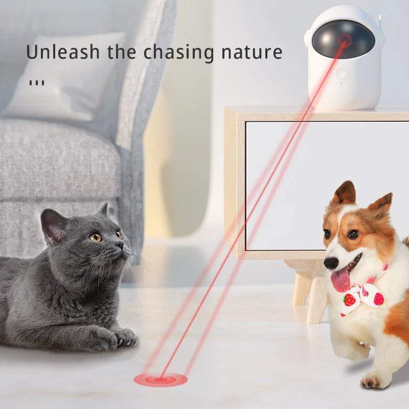 Hands-Free Laser Cat Toy – Rechargeable & Automatic for Active Play