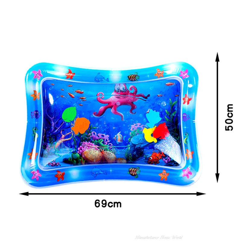 Interactive Cat Water Play Mat – Sensory PVC Ocean Fish Crawling Induction Toy for Cats