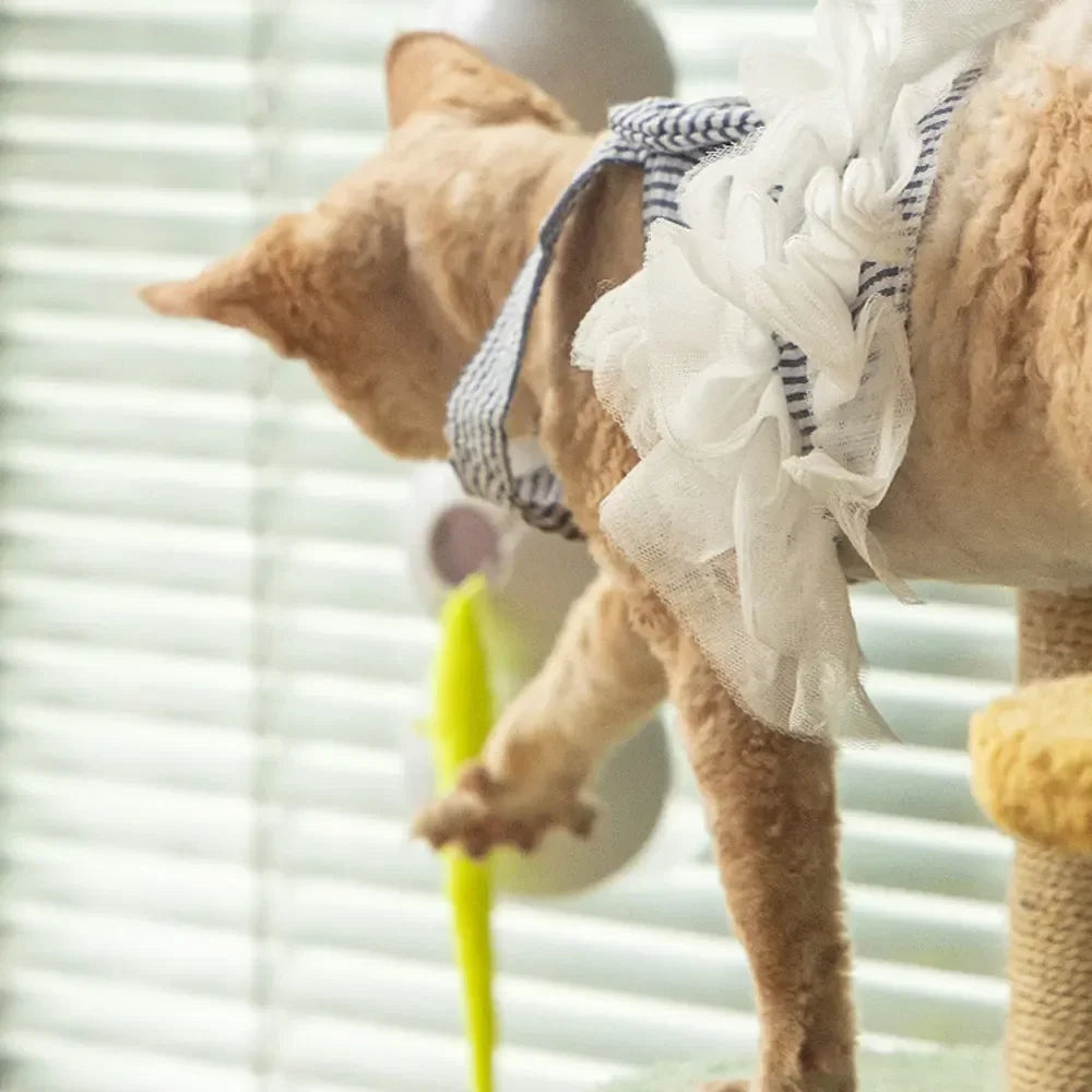 Interactive Cat Toy – Motion Activated Wack-A-Worm Post with Tail, Automatic Emerging Teaser for Cats