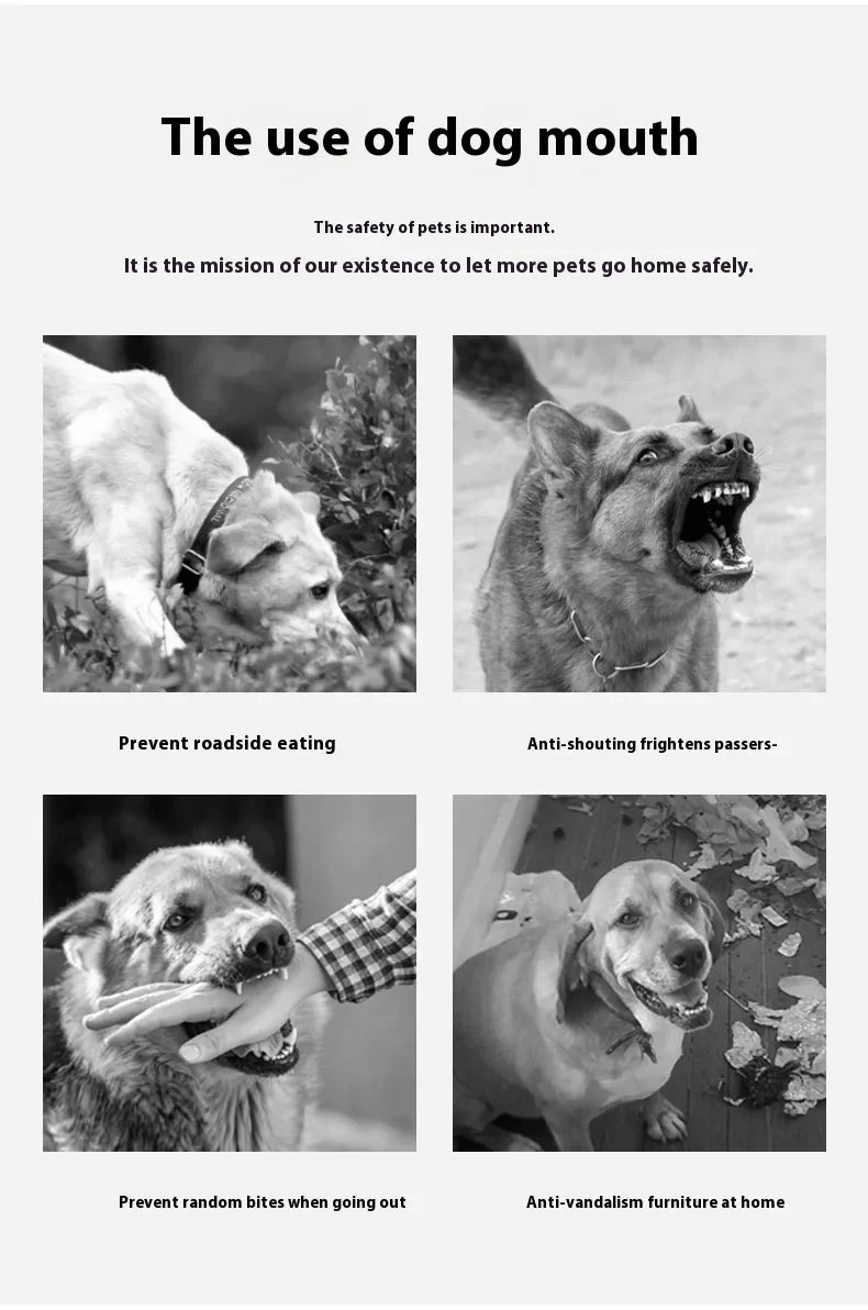 Adjustable Reflective Dog Muzzle – Anti-Chew & Escape-Proof Training Mask | Breathable & Safe for All Sizes
