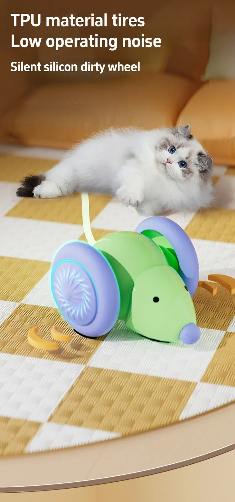 Pet Toys Interactive Cat Toy Electric Mouse Car