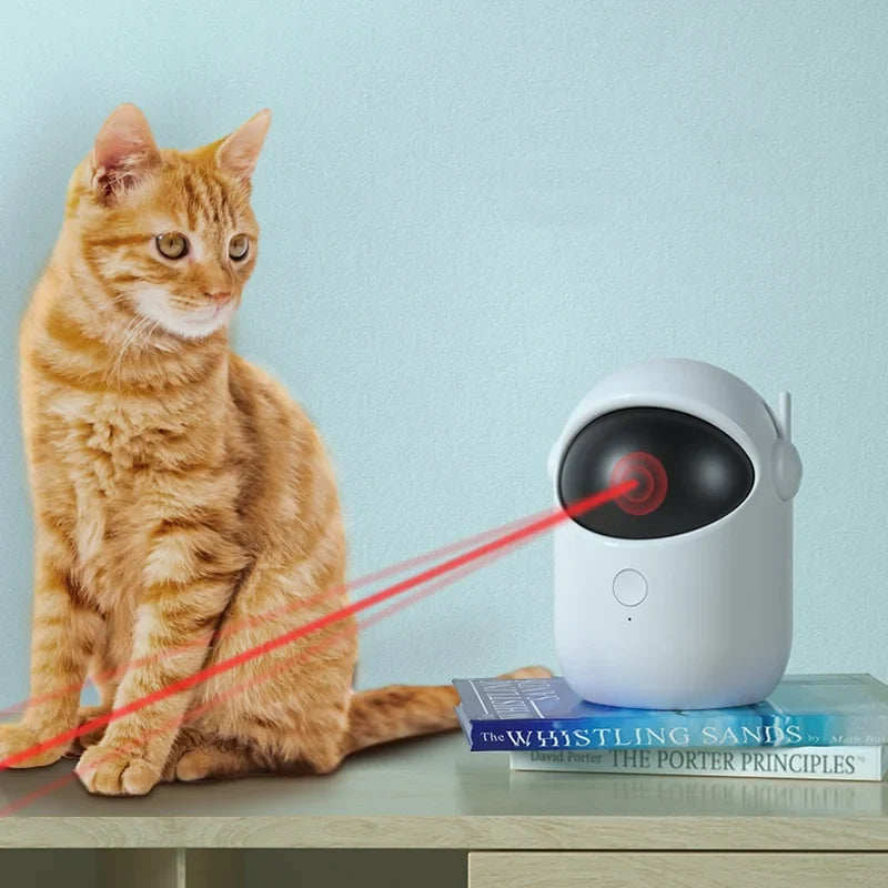Hands-Free Laser Cat Toy – Rechargeable & Automatic for Active Play