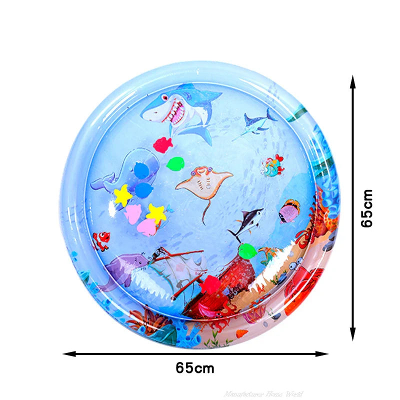 Interactive Cat Water Play Mat – Sensory PVC Ocean Fish Crawling Induction Toy for Cats