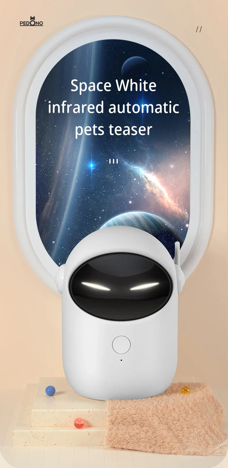 Hands-Free Laser Cat Toy – Rechargeable & Automatic for Active Play