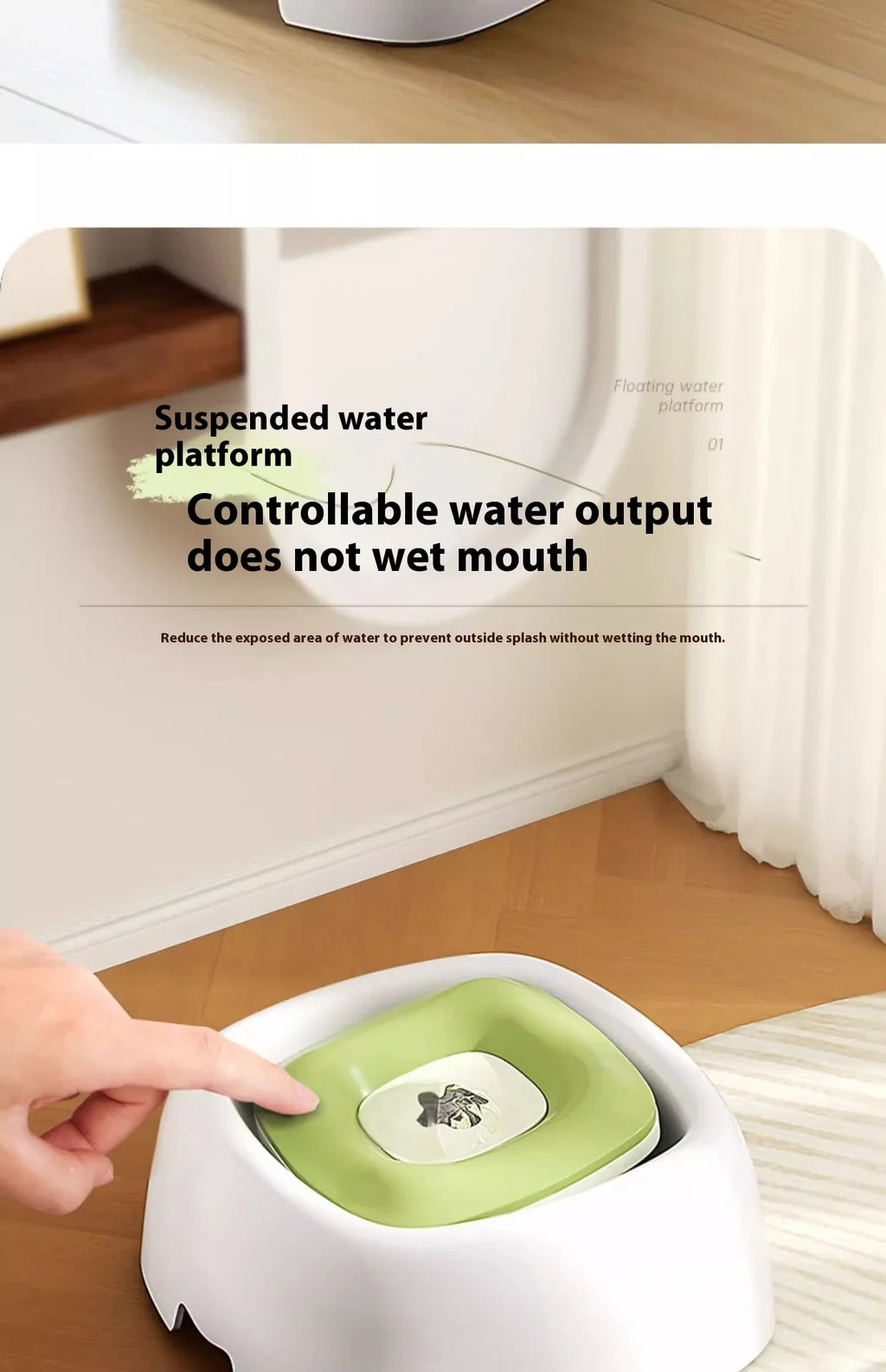 Spill-Proof Pet Water Bowl