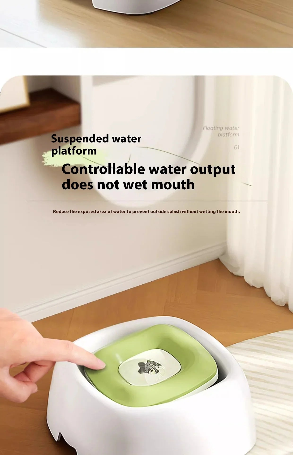 Spill-Proof Pet Water Bowl