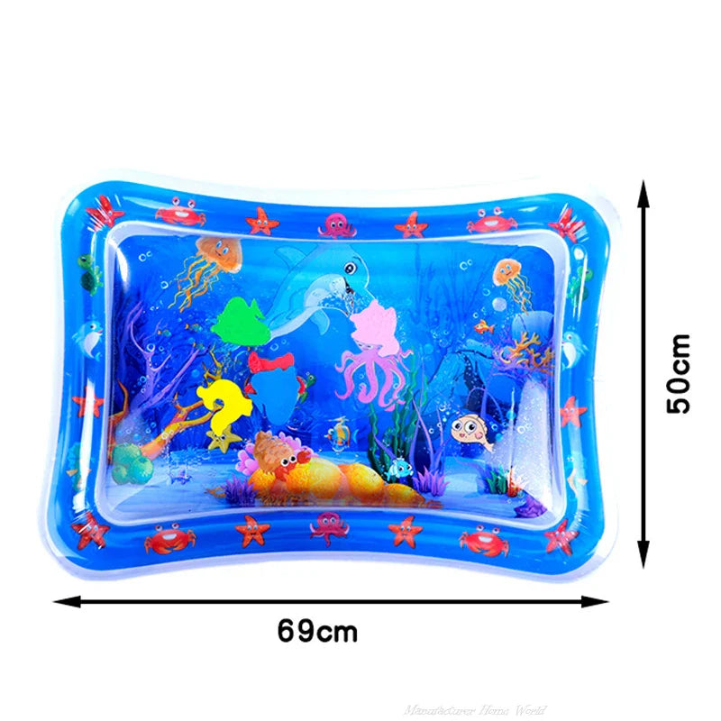 Interactive Cat Water Play Mat – Sensory PVC Ocean Fish Crawling Induction Toy for Cats
