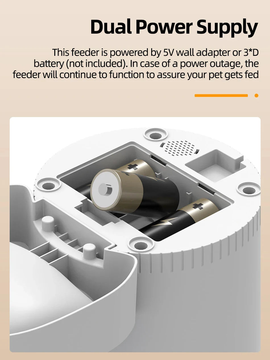 ROJECO Automatic Cat Feeder With Camera Video