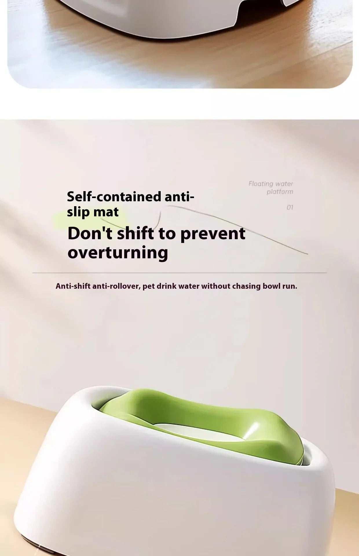 Spill-Proof Pet Water Bowl
