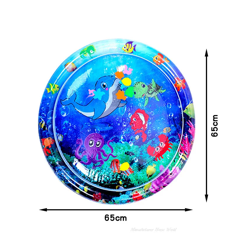 Interactive Cat Water Play Mat – Sensory PVC Ocean Fish Crawling Induction Toy for Cats