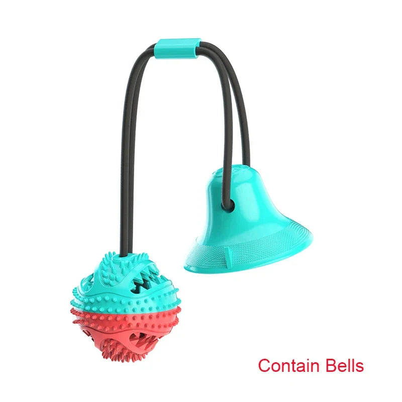 Interactive Chew Ball Toy with Suction Cup – Treat Feeder for Large Dogs & Huskies